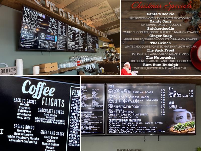 Stompin' Grounds Coffee House Menu