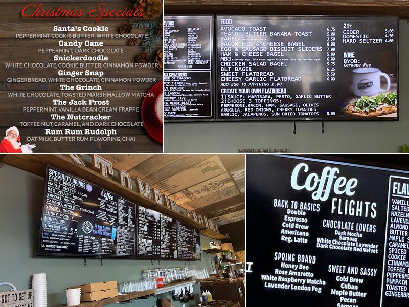 Stompin' Grounds Coffee House Menu