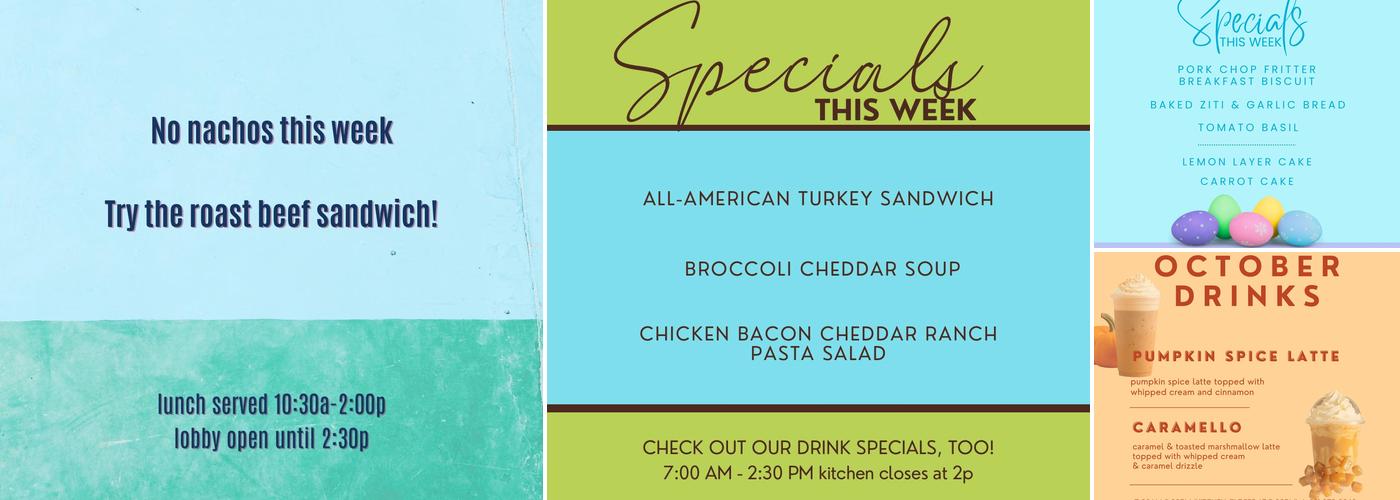 Common Ground Cafe Menu