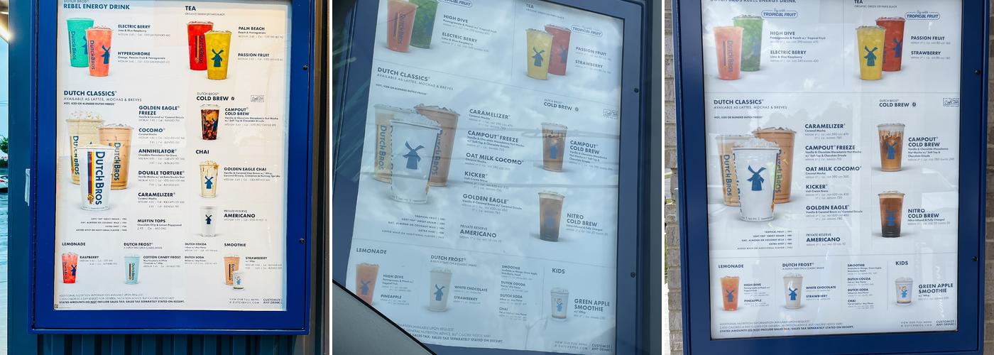 Dutch Bros Coffee Menu