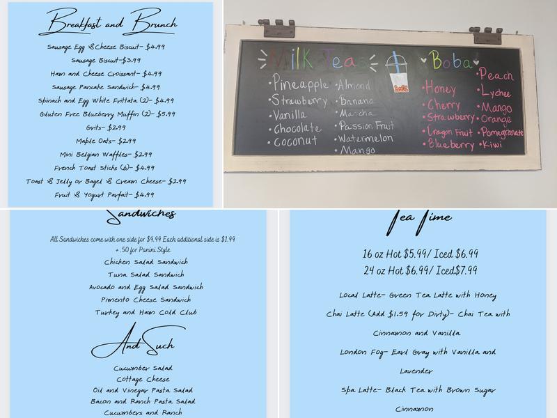 Colorful Cafe & Cakery Menu