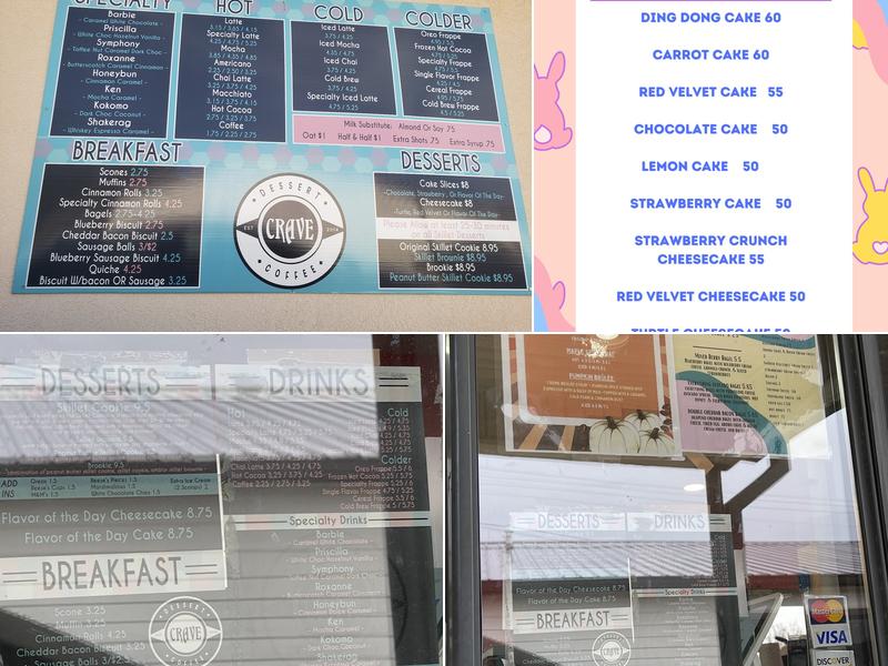 Crave Menu