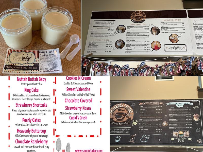 Proverbs Coffee Menu