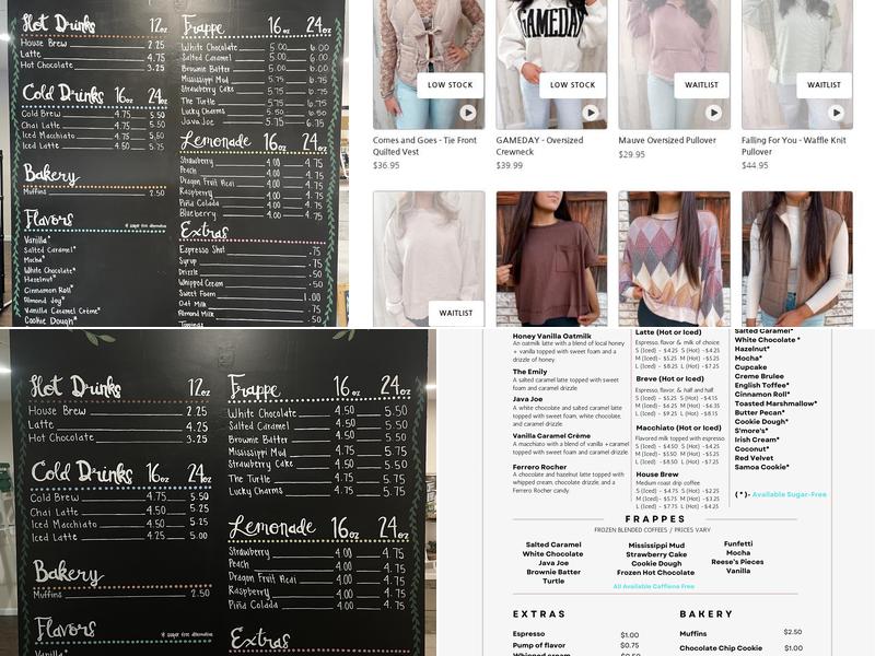 Willow Tree Coffeehouse Menu