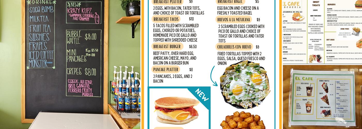 El Cafe Menu