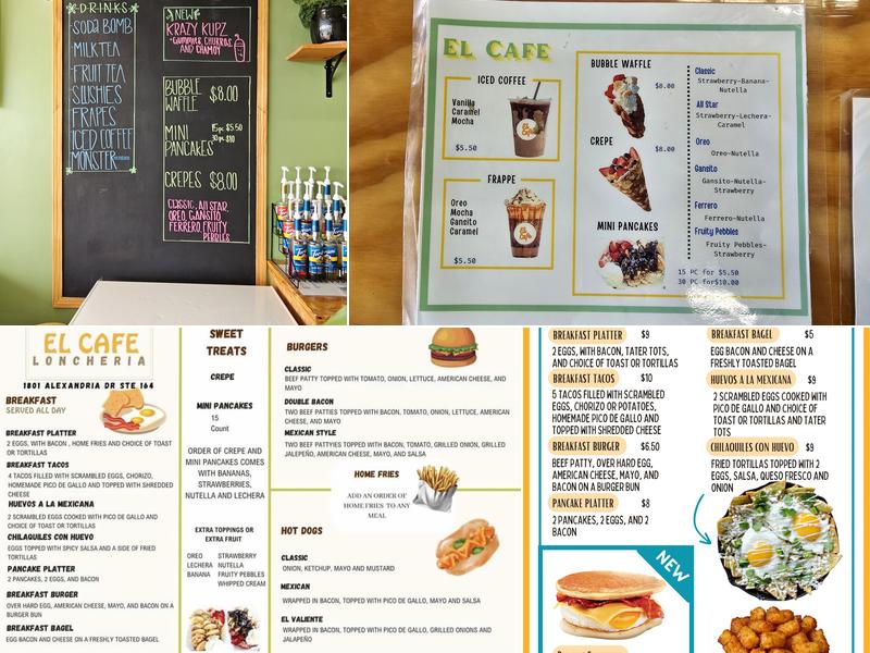 El Cafe Menu