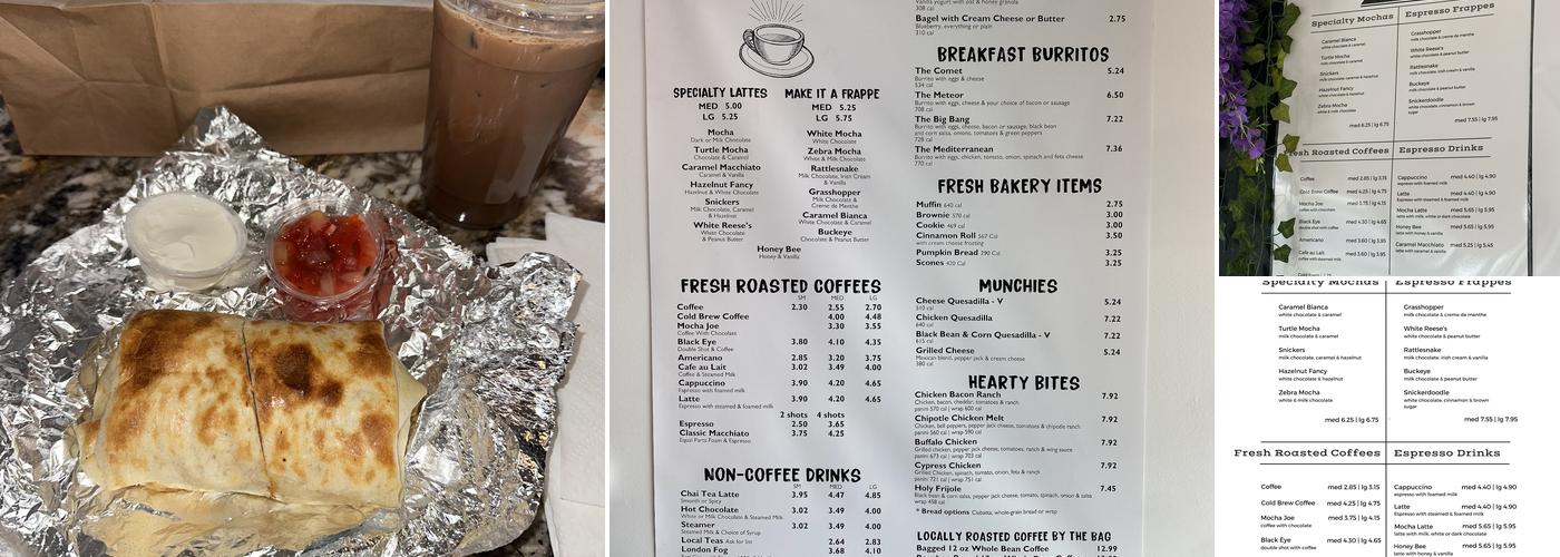 Common Grounds Coffee House Menu