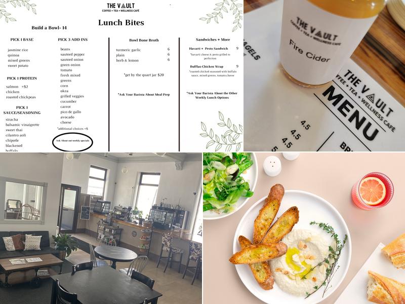 The Vault Cafe Menu