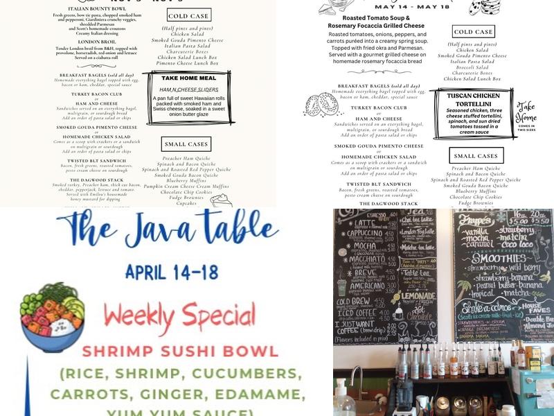 The Java Table Menu