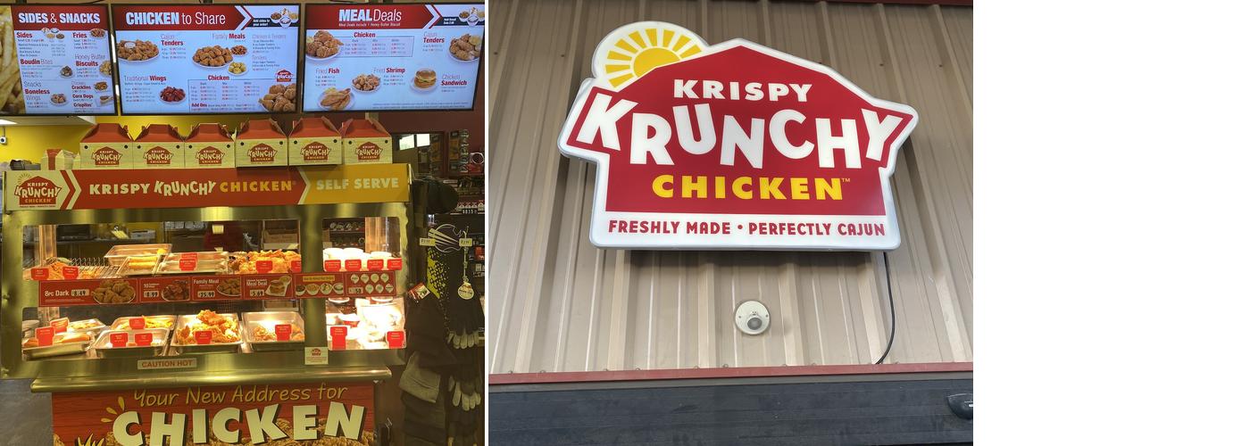Krispy chicken Tim’s Grocery Store