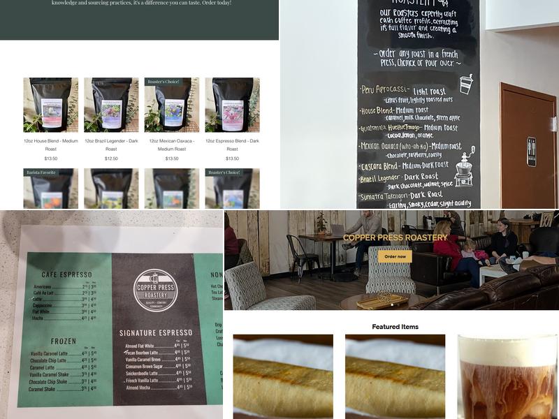 Copper Press Roastery Menu