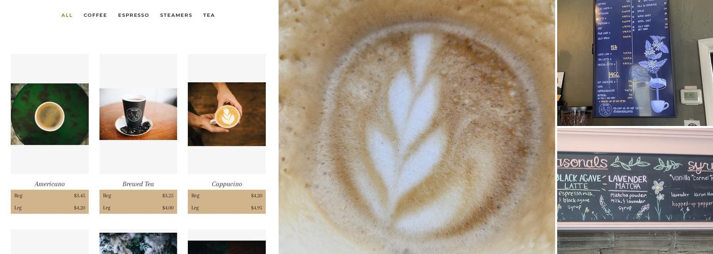 yada yada coffee Menu