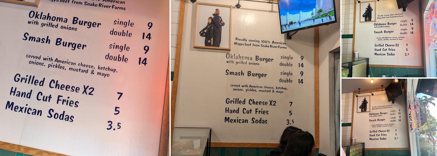 Burger She Wrote Menu