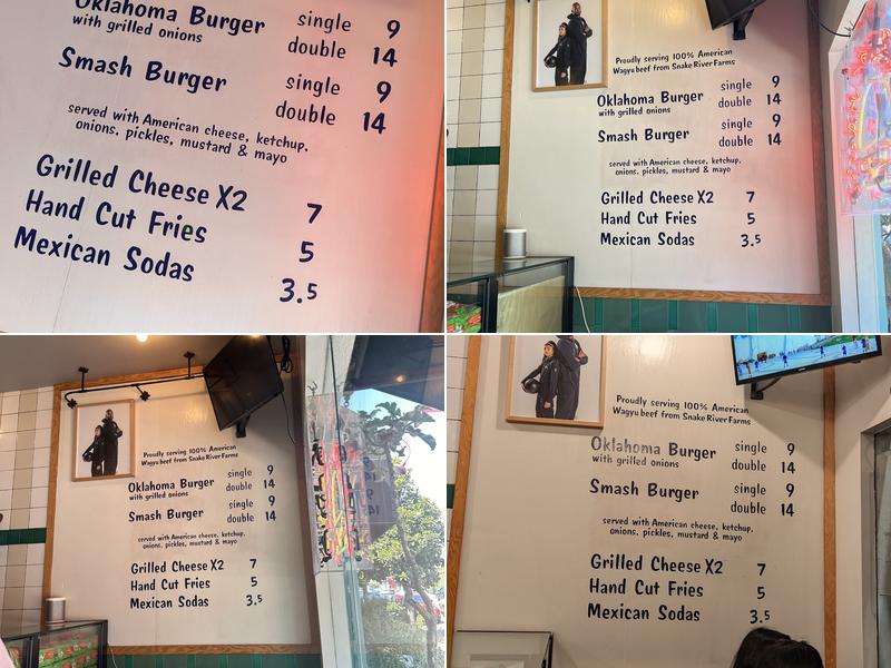 Burger She Wrote Menu