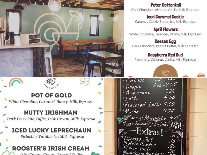 Rooster Joe Coffee Menu