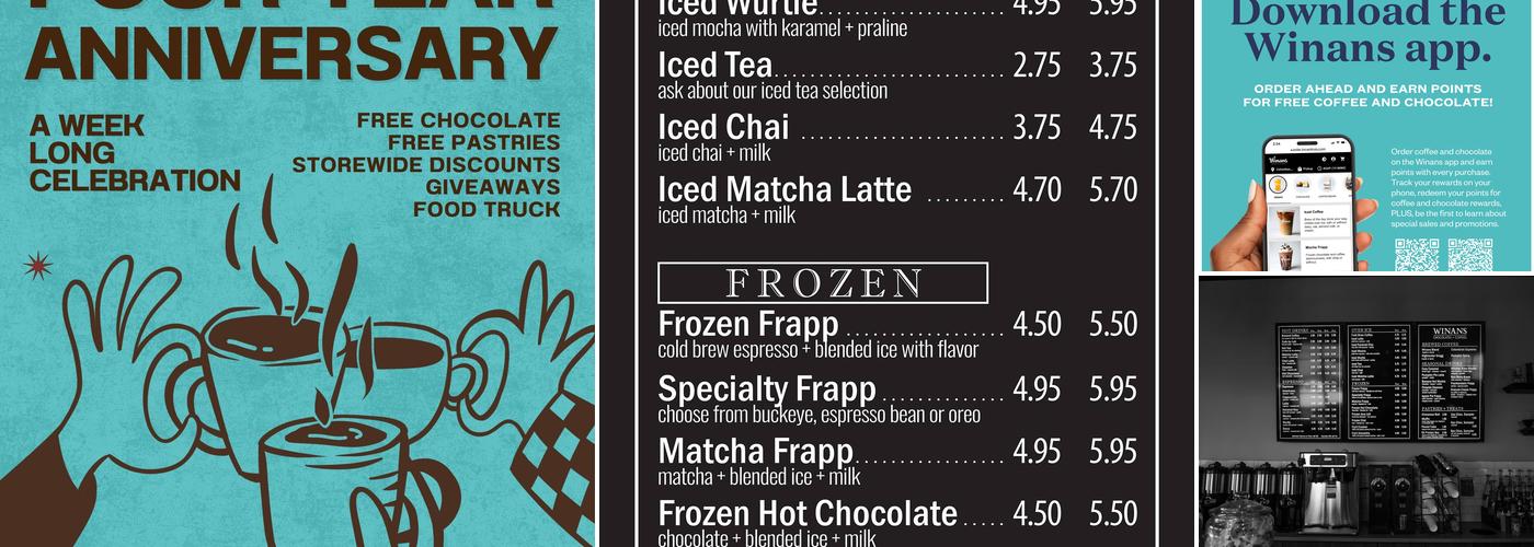 Winans Coffee & Chocolate Menu