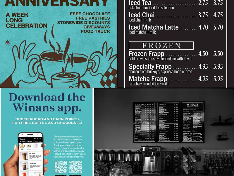 Winans Coffee & Chocolate Menu