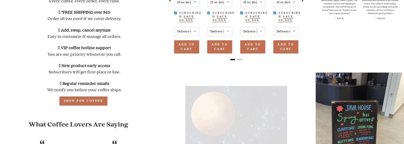 Java House (ABE) Menu