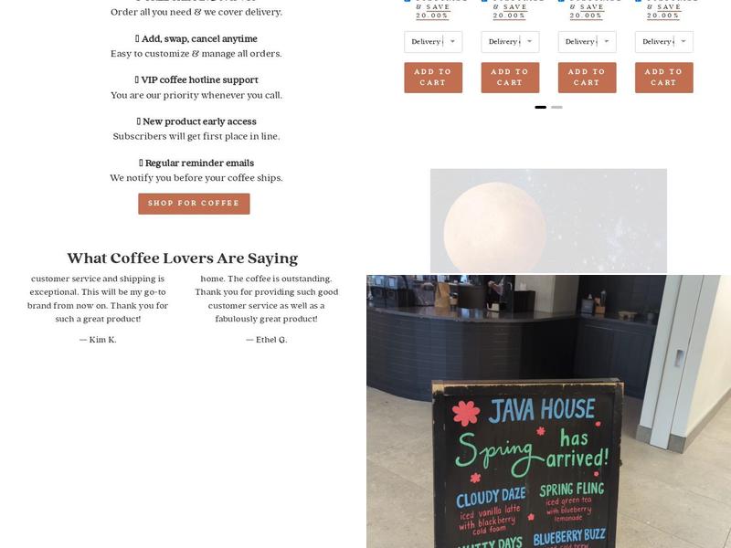 Java House (ABE) Menu