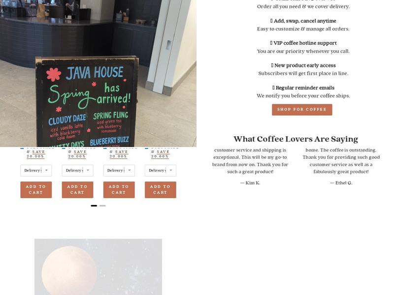 Java House (ABE) Menu