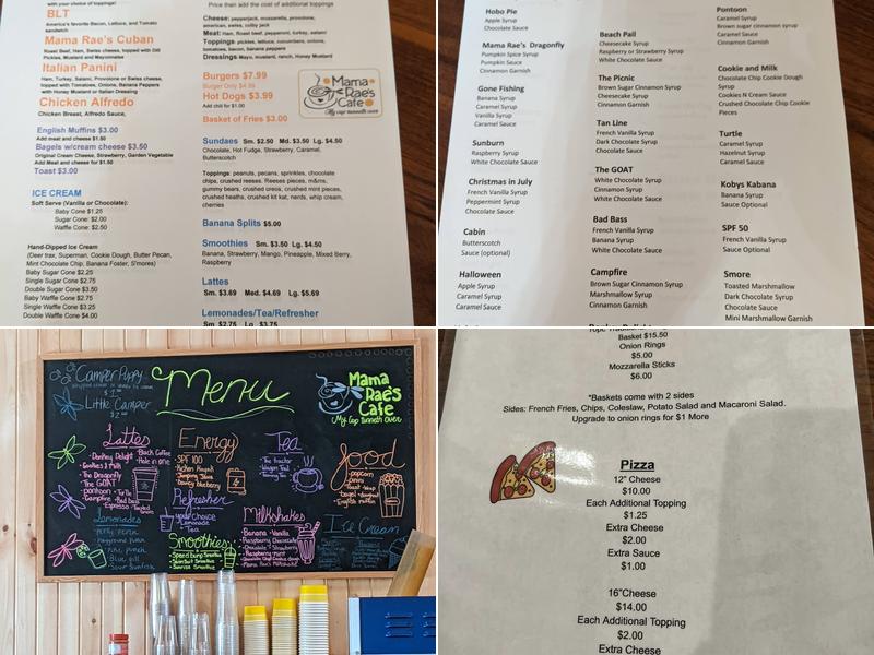 Mama Rae's Café Menu
