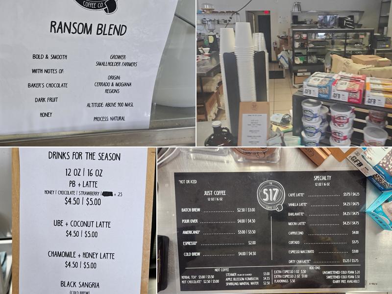 517 Coffee Company Menu