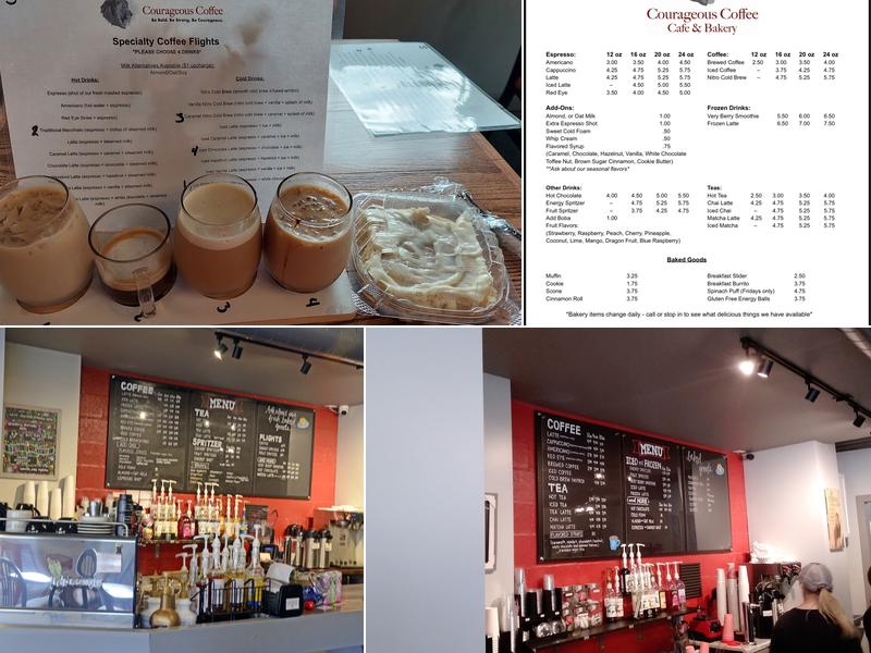 Courageous Coffee Cafe & Bakery Menu
