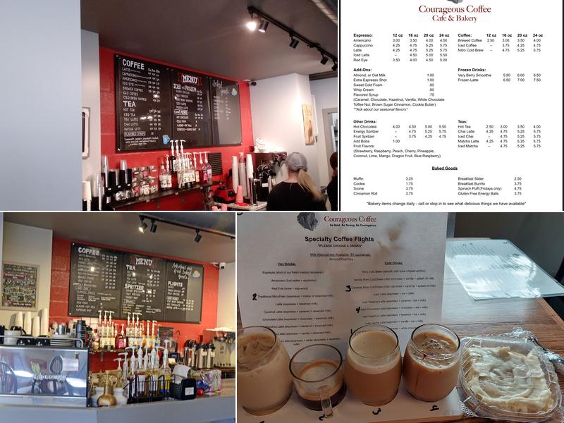 Courageous Coffee Cafe & Bakery Menu