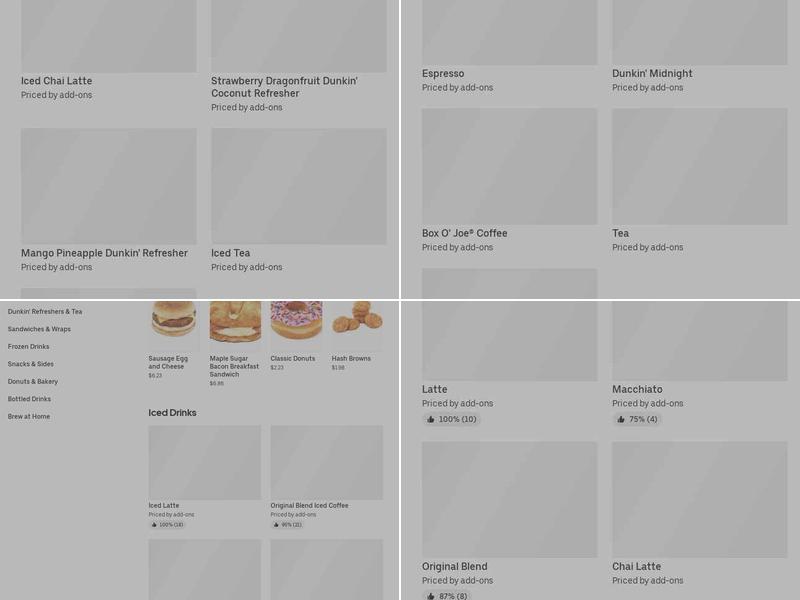 Dunkin' Menu