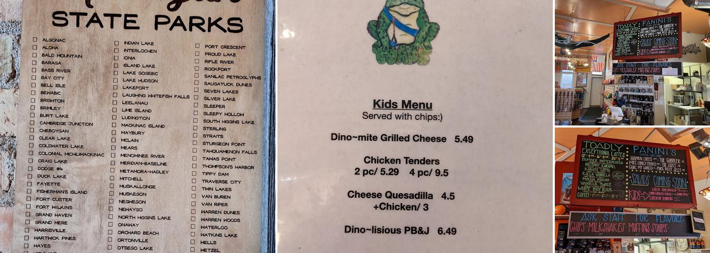 Toads Menu