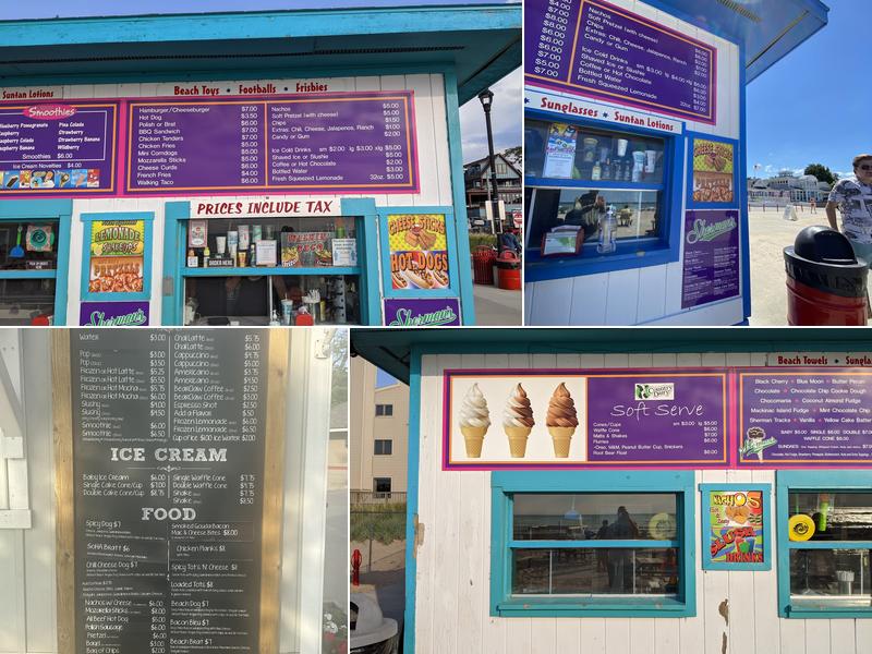 North Beach Concession Stand Menu