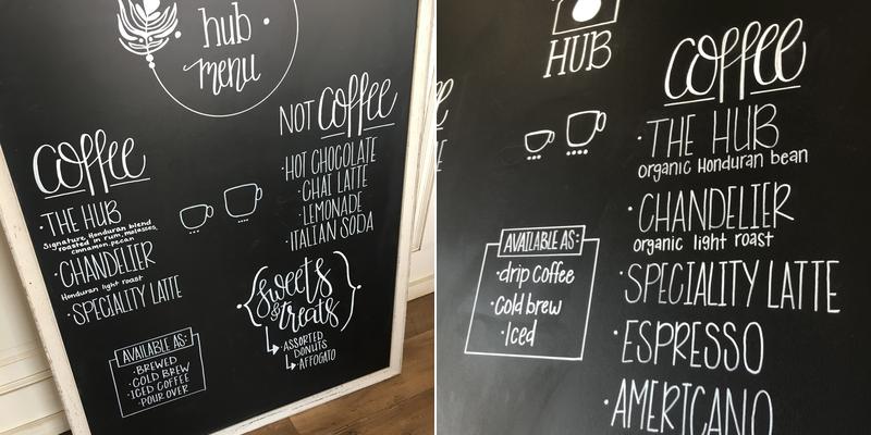 Hub coffee + co Menu