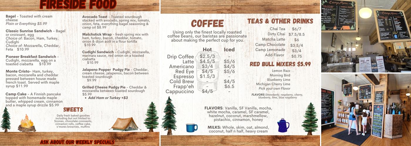 Campfire Coffee Inc. Menu