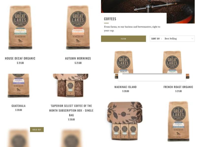 Great Lakes Coffee Menu