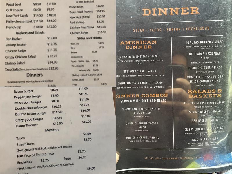 Cactus J Menu
