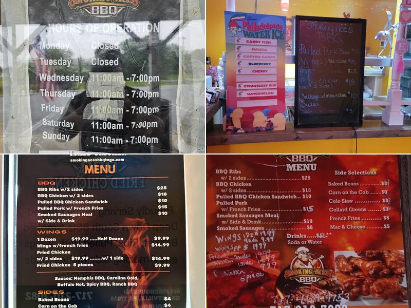 Smoking Aces BBQ Menu