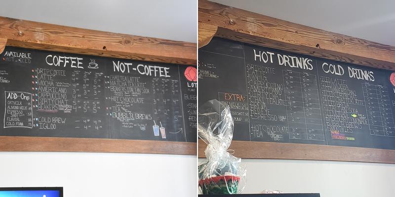 Beaker's Coffee Menu