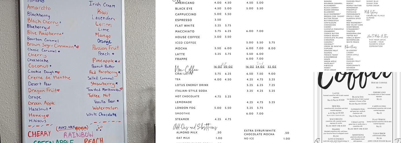 Moore Local Menu