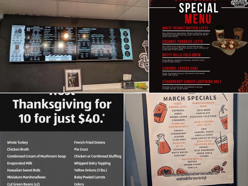 BLAK Coffee Kenosha Menu