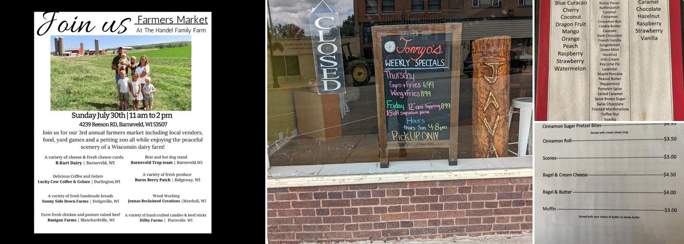 The Java Lava Cafe Menu