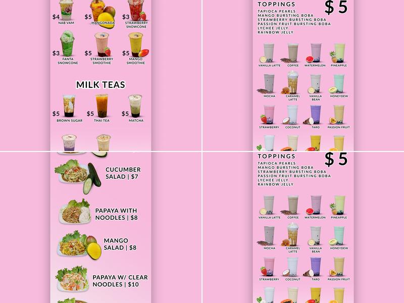 Corner Cafe Menu