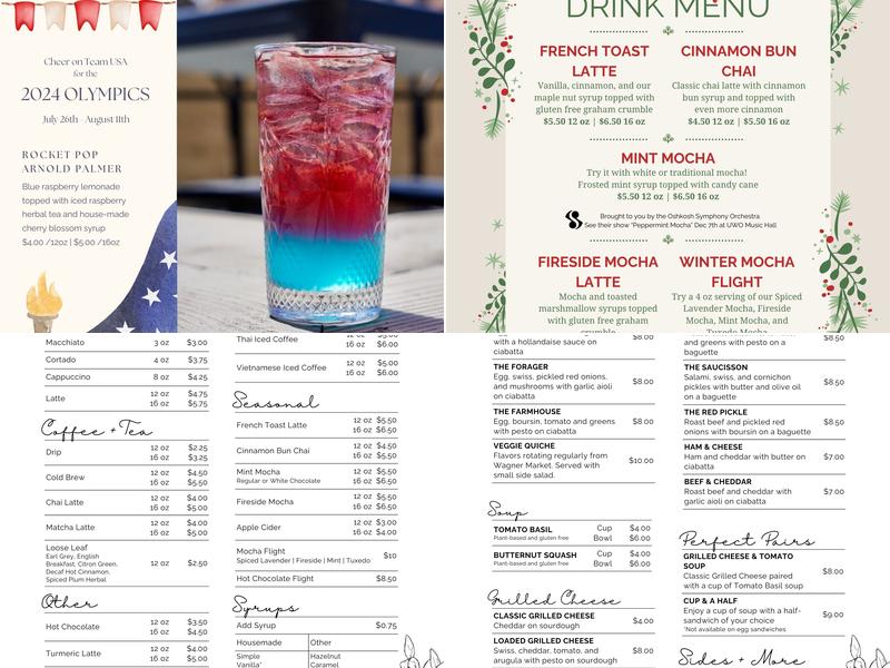 Elsewhere Market and Coffee House Menu