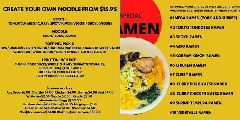 ALOHA POKE, RAMEN & BOBA Menu