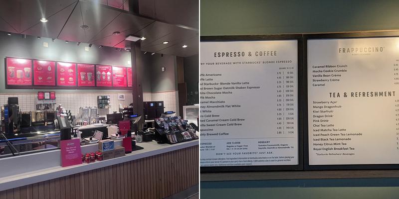 Starbucks Menu