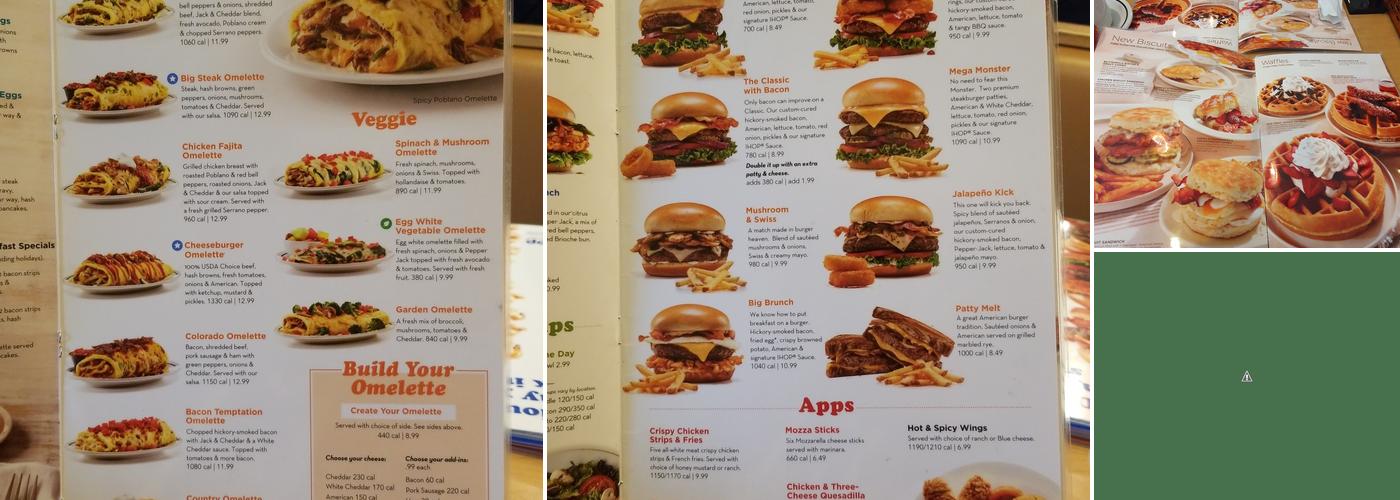 IHOP Menu