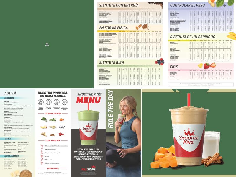 Smoothie King Menu