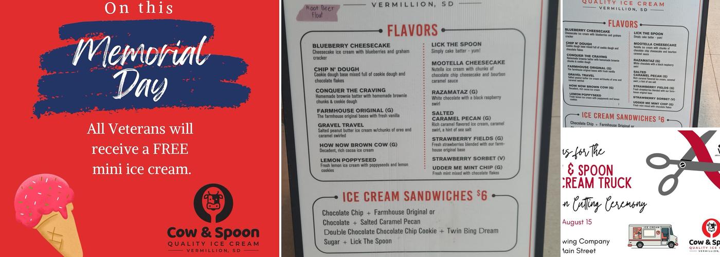 Cow & Spoon Menu