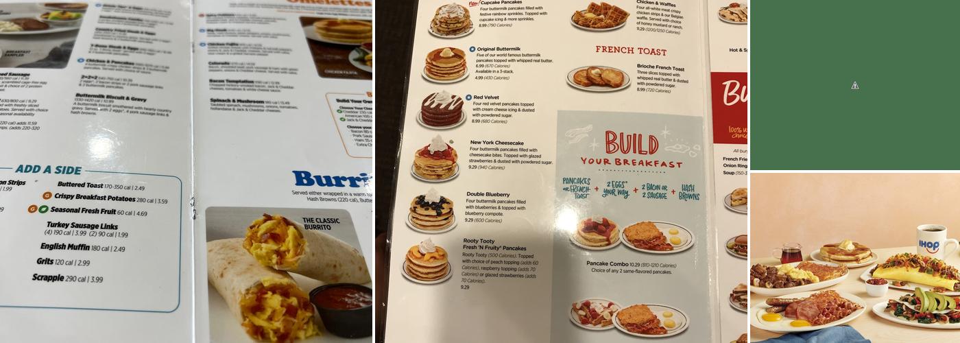 IHOP Menu