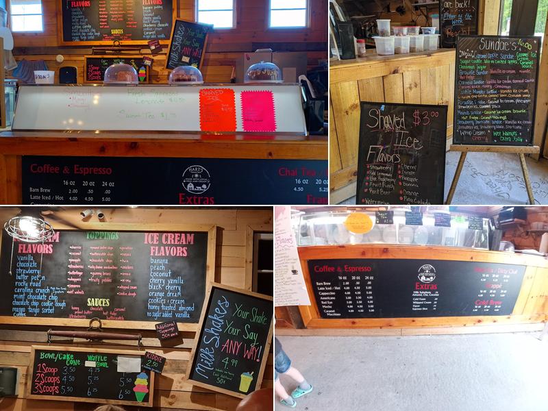 Harts General Store and Creamery Menu