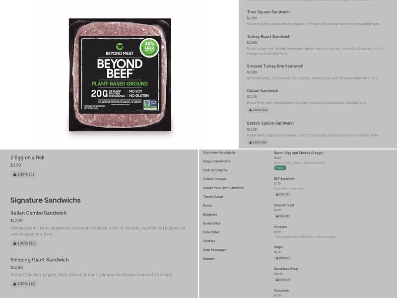 Botanical Market (BMarket) Menu